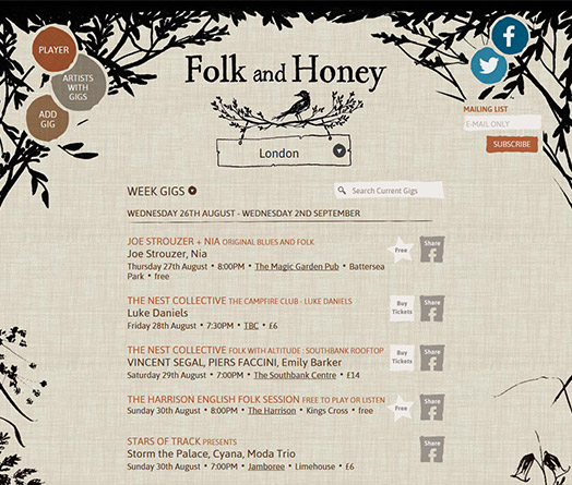 Folk and Honey